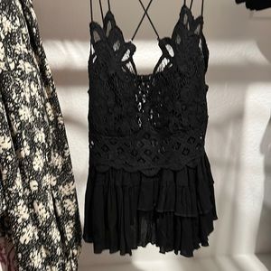 Free people NWT black cami